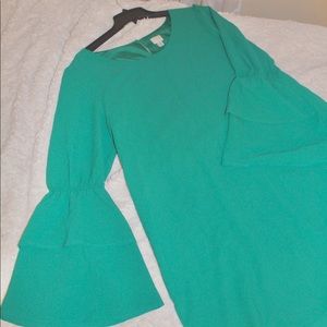 a•new•day Women’s Green Long Sleeve Shift Dress